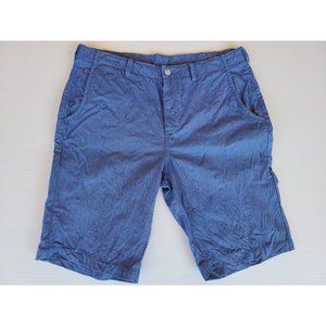 Murano Men's Coastal Collection Blue Shorts Button Fly Size 33